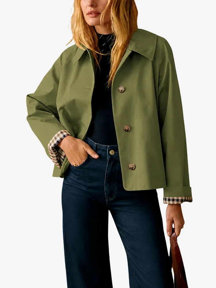 Cecil | Classic Cropped Trench Jacket