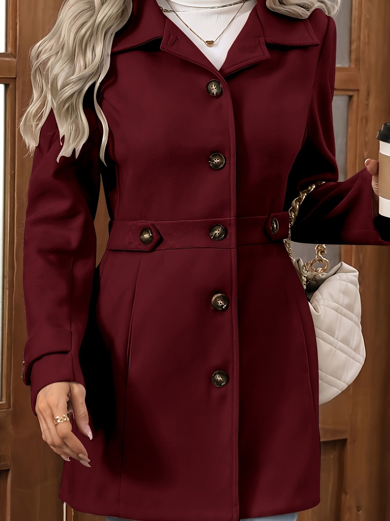 Margot | Waist-Defined Tweed Coat