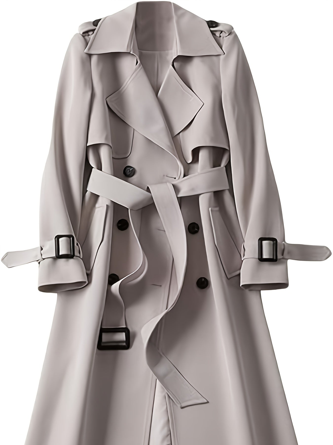 Charlotte | British-Style Double-Breasted Trench Coat