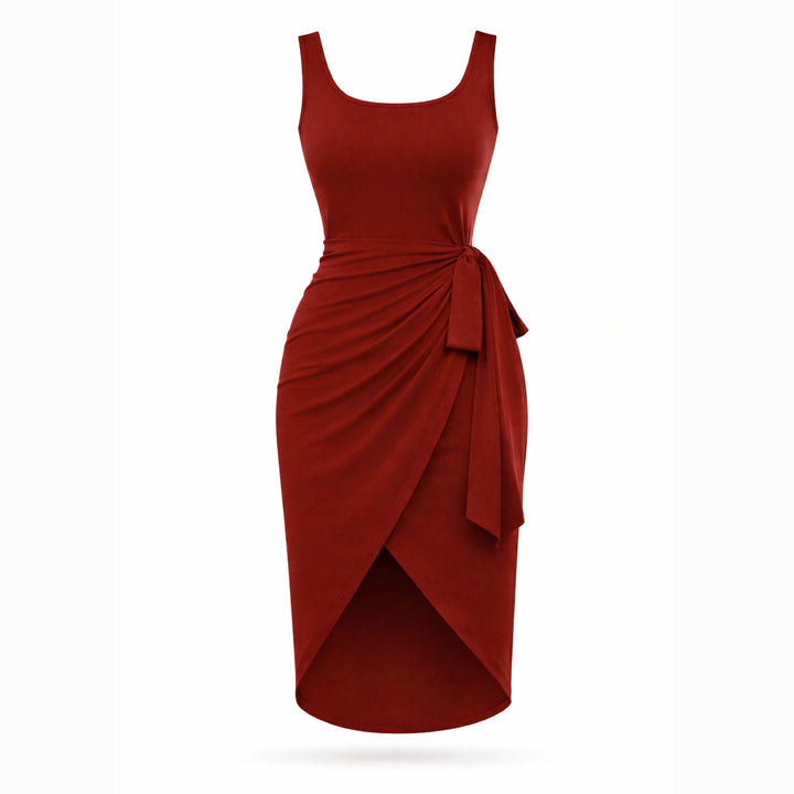 Eloise | Tie-Side Tank Maxi Dress – Elegant Flowing Style