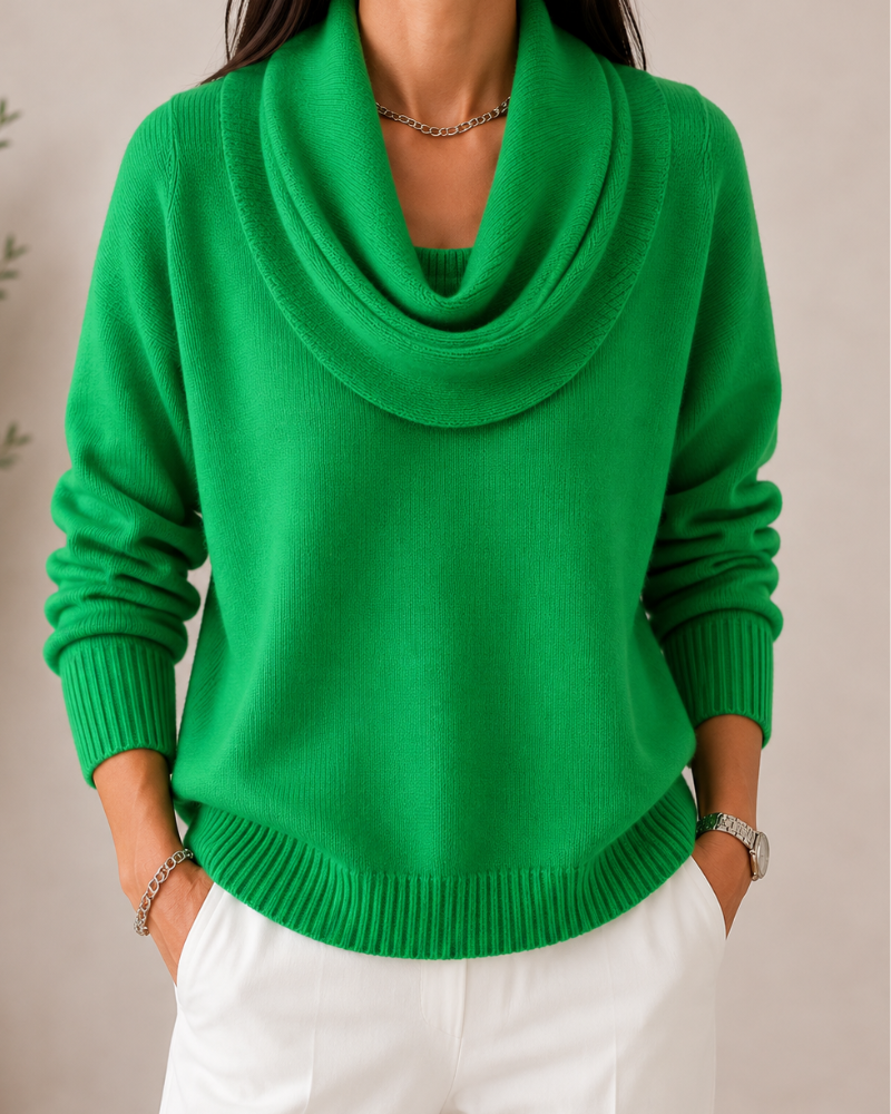 Elara | Soft Cowl Neck Sweater