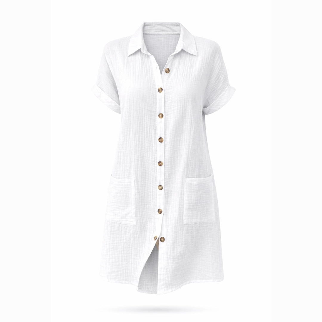 Celeste | Single-Breasted Mid-Length Dress – Casual Elegant Style