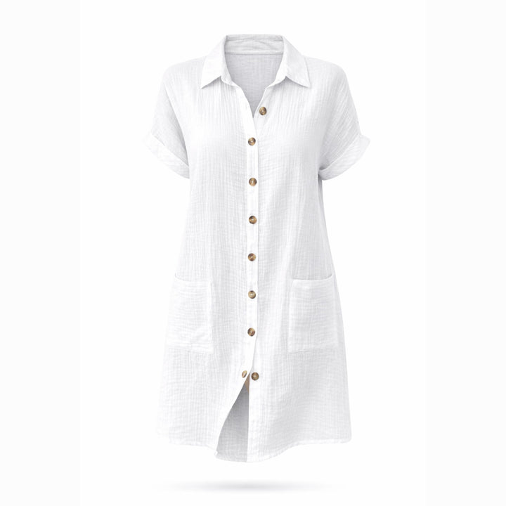 Celeste | Single-Breasted Mid-Length Dress – Casual Elegant Style