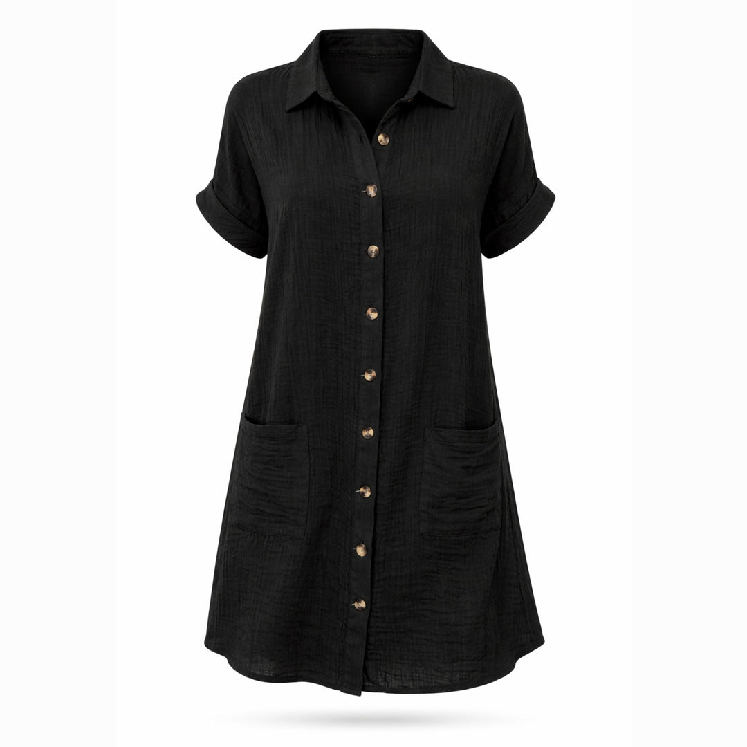 Celeste | Single-Breasted Mid-Length Dress – Casual Elegant Style