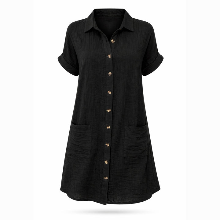 Celeste | Single-Breasted Mid-Length Dress – Casual Elegant Style