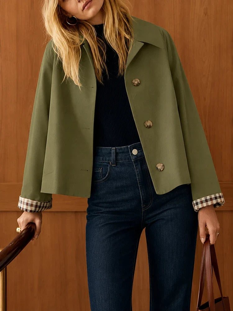 Cecil | Classic Cropped Trench Jacket
