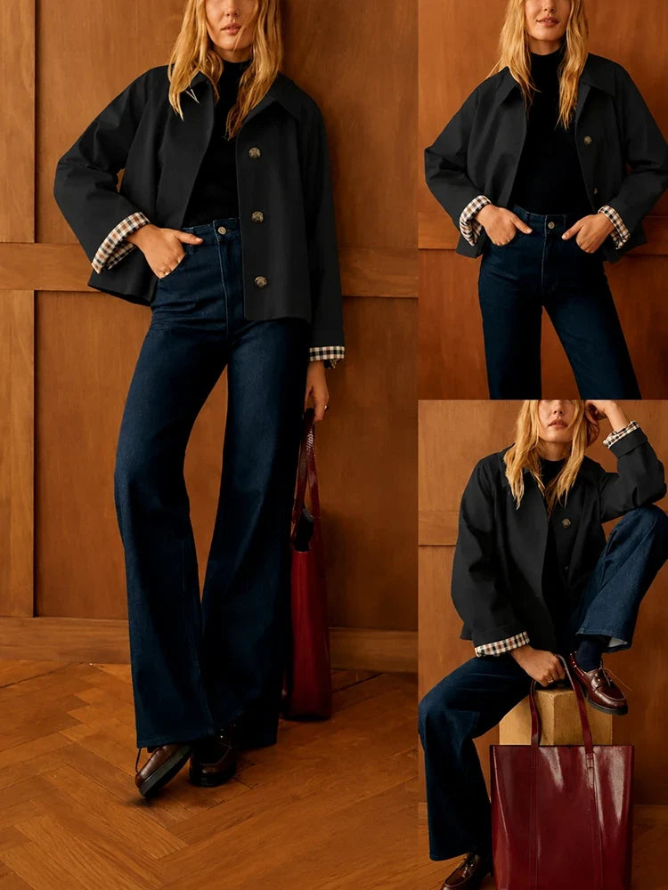Cecil | Classic Cropped Trench Jacket