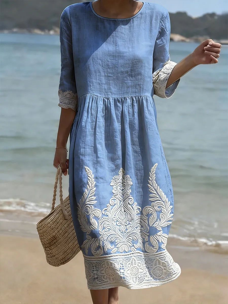 Lina | Elegant Floral Pattern Dress