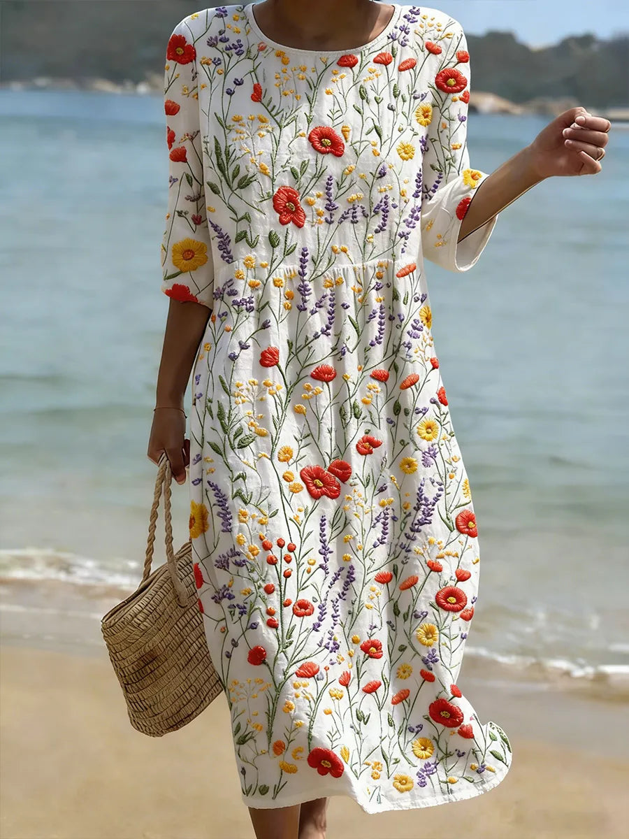 Nicole | Elegant Maxi Dress with Floral Pattern