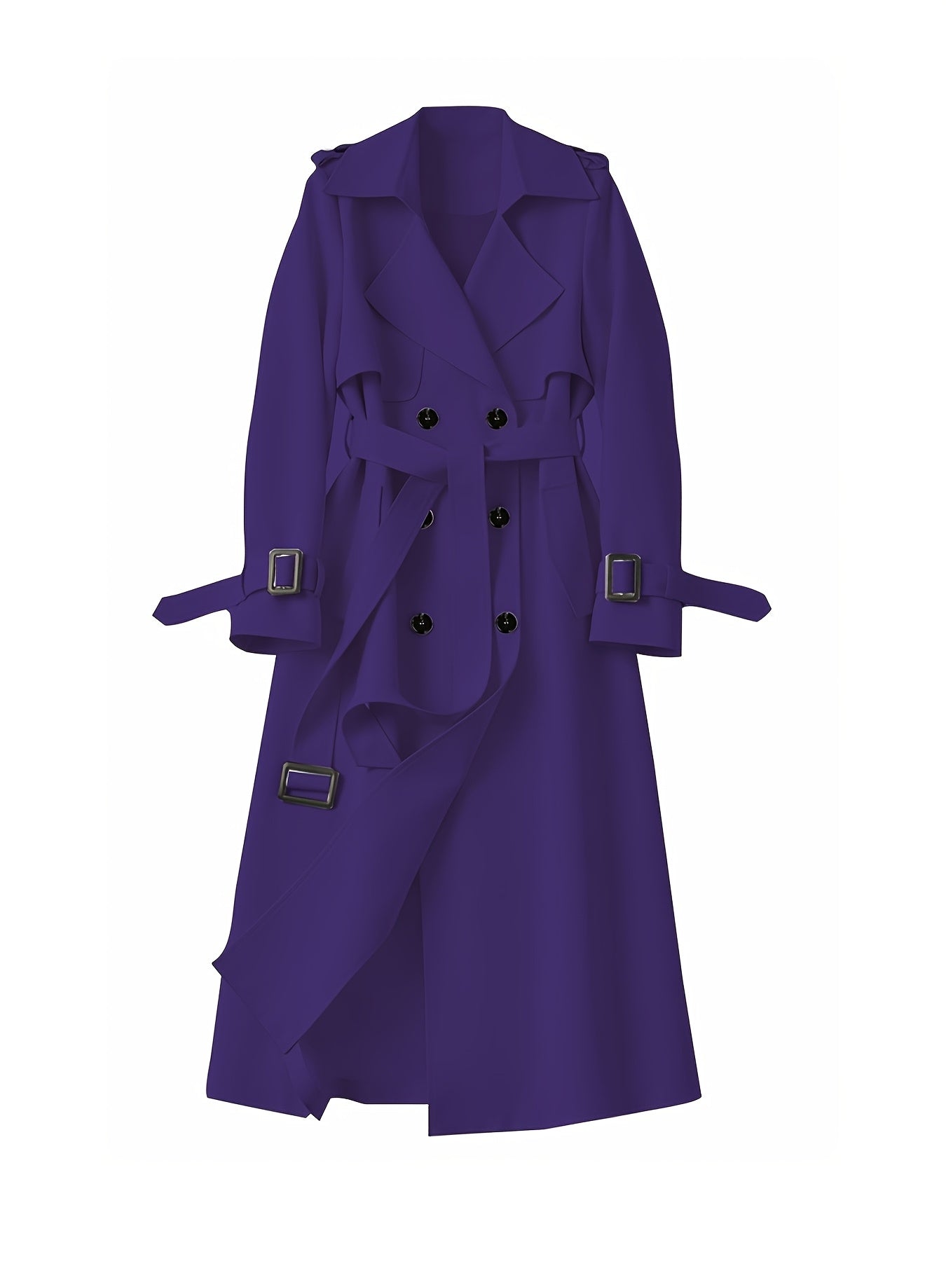 Charlotte | British-Style Double-Breasted Trench Coat