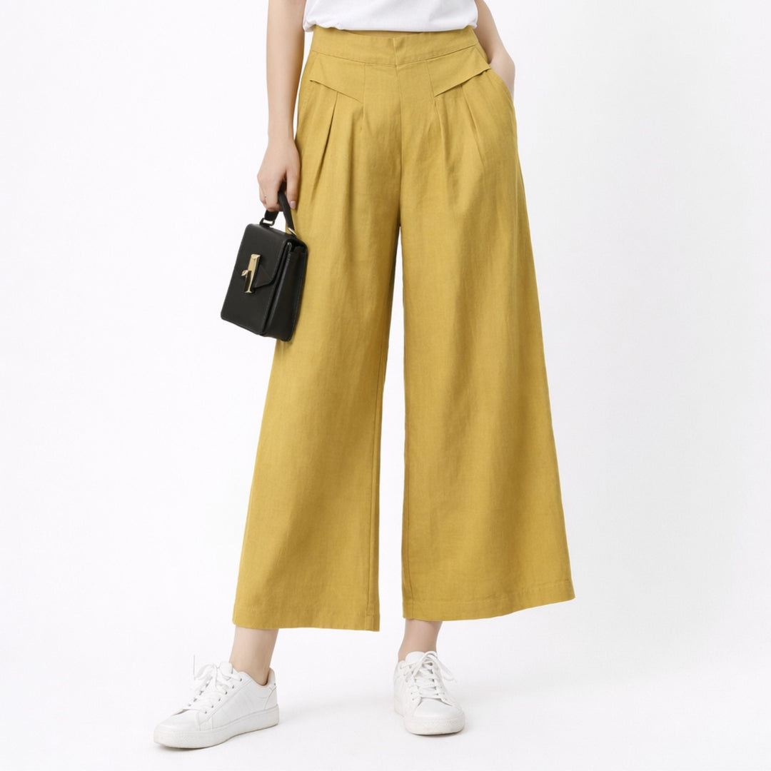 Serena | High-Waist Slim Fit Trousers – Elegant Tailored Style