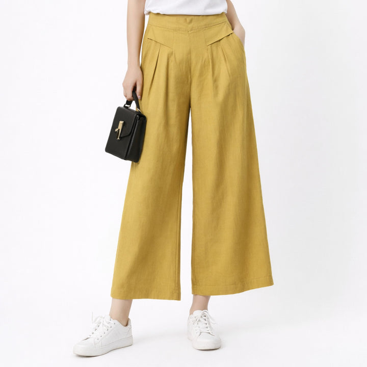 Serena | High-Waist Slim Fit Trousers – Elegant Tailored Style