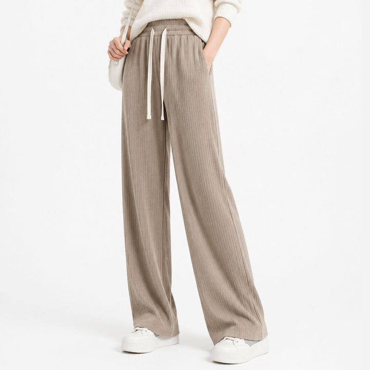 Esme | Tie Waist Wide-Leg Trousers – Relaxed Elegant Style