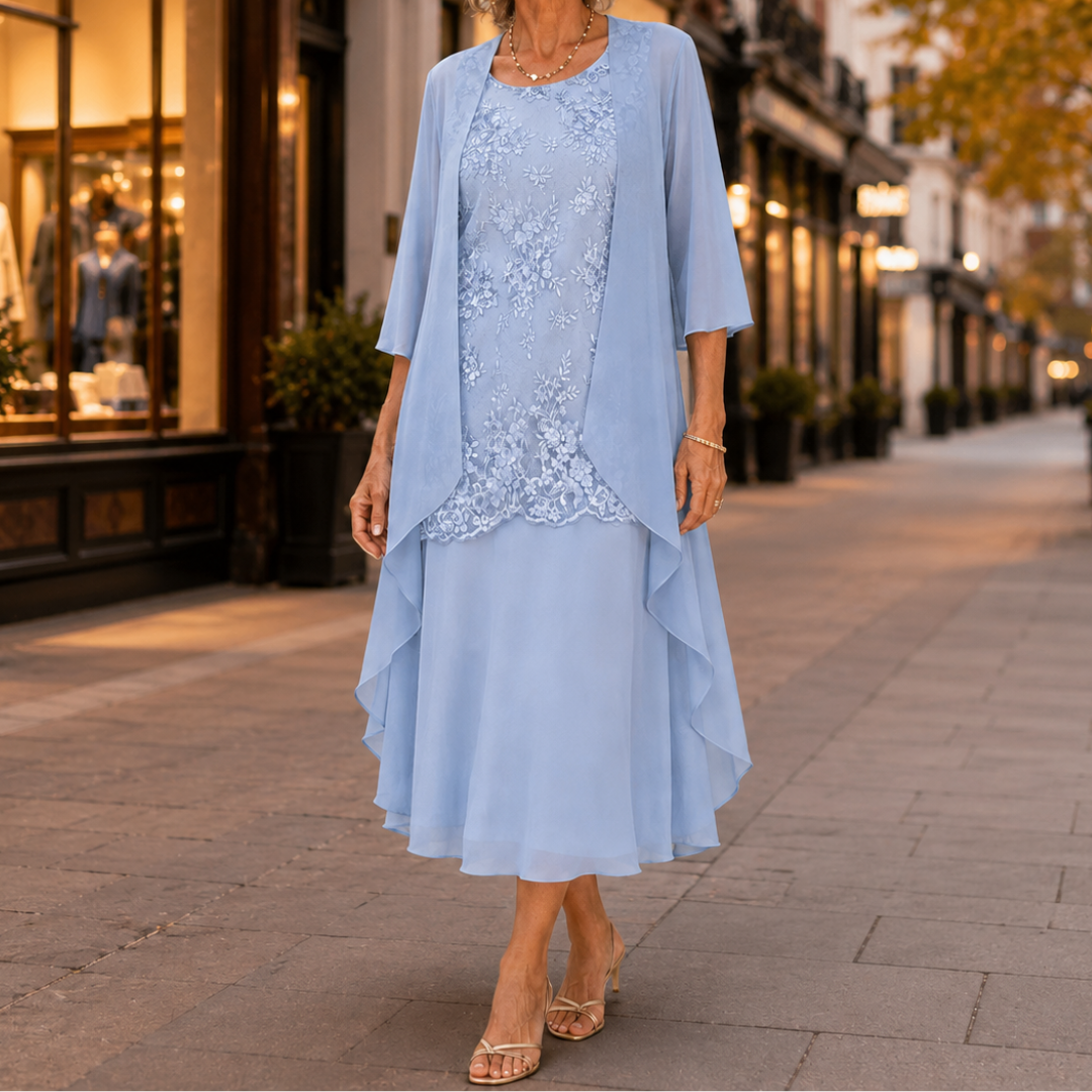 Cévora | Chiffon Two-Piece Dress