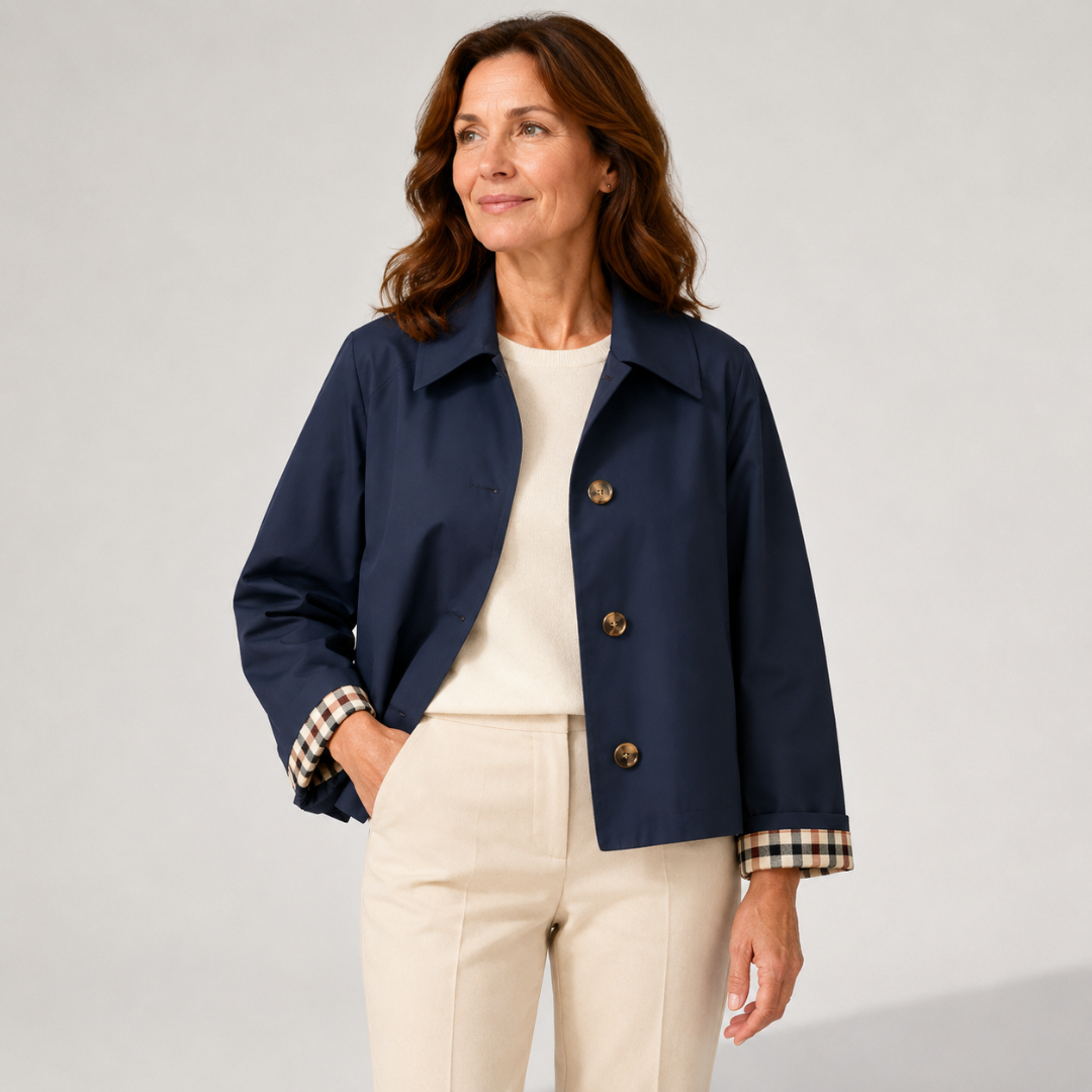 Cecil | Classic Cropped Trench Jacket