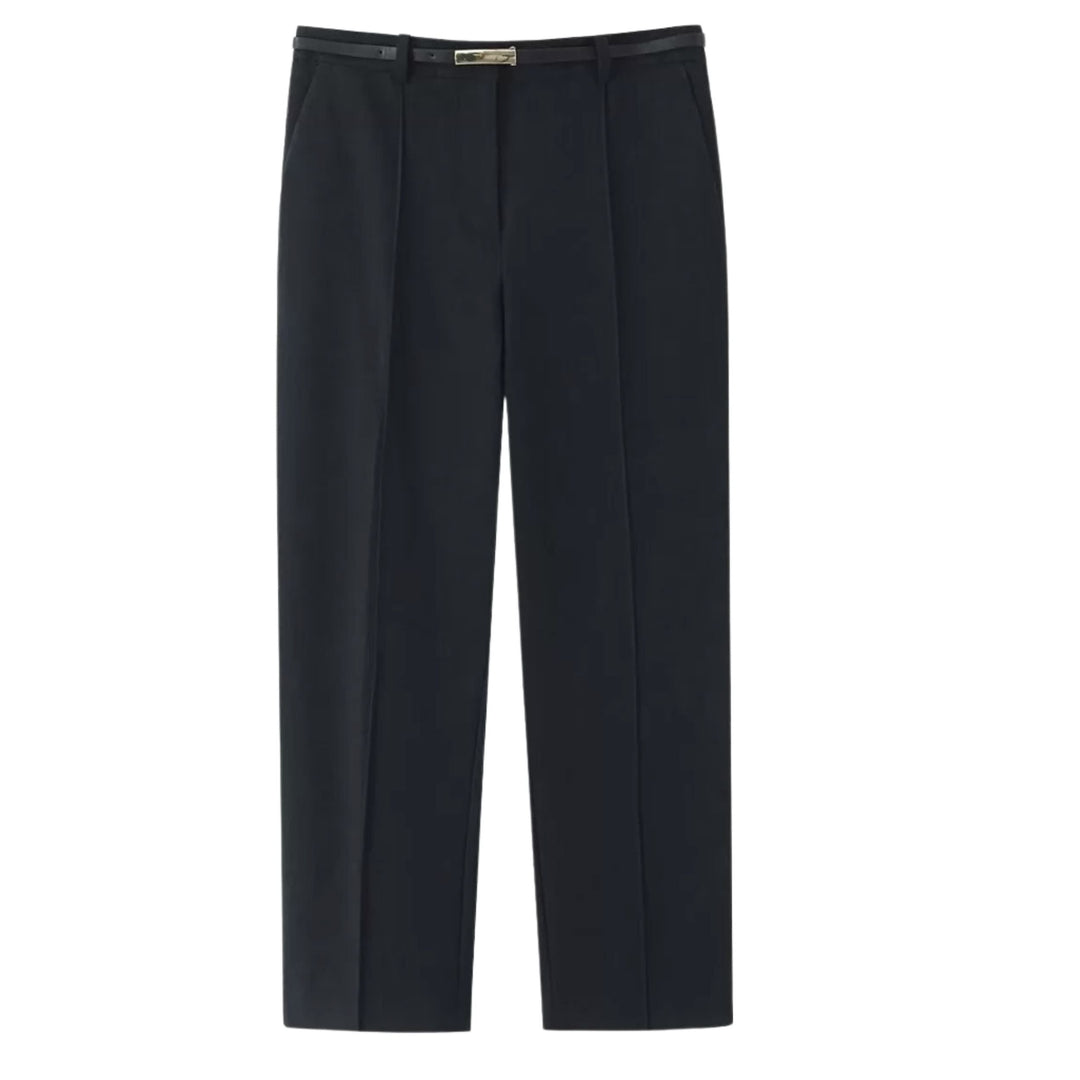 Beatrice | Classic Belted High-Waist Office Trousers