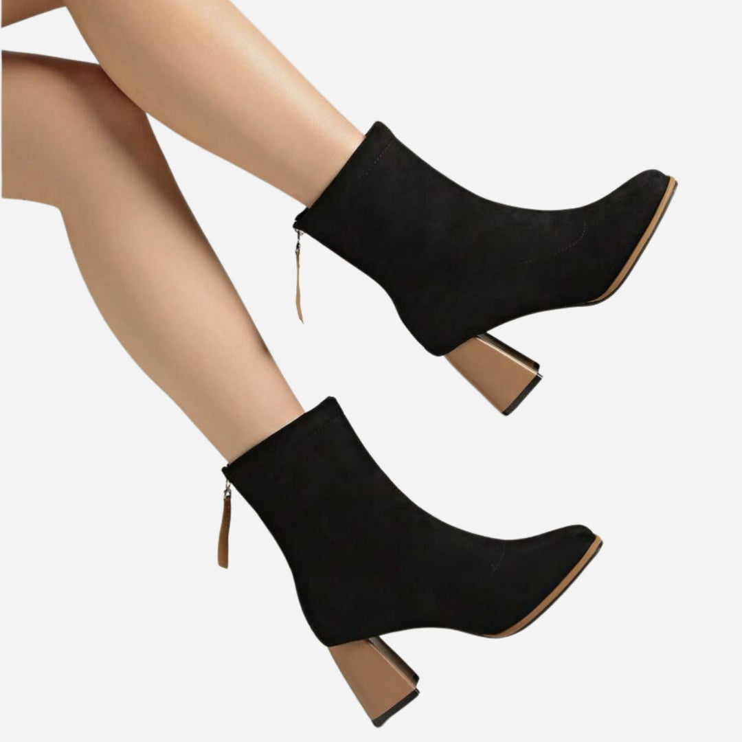 Livia | Western-Style High Heel Ankle Boots