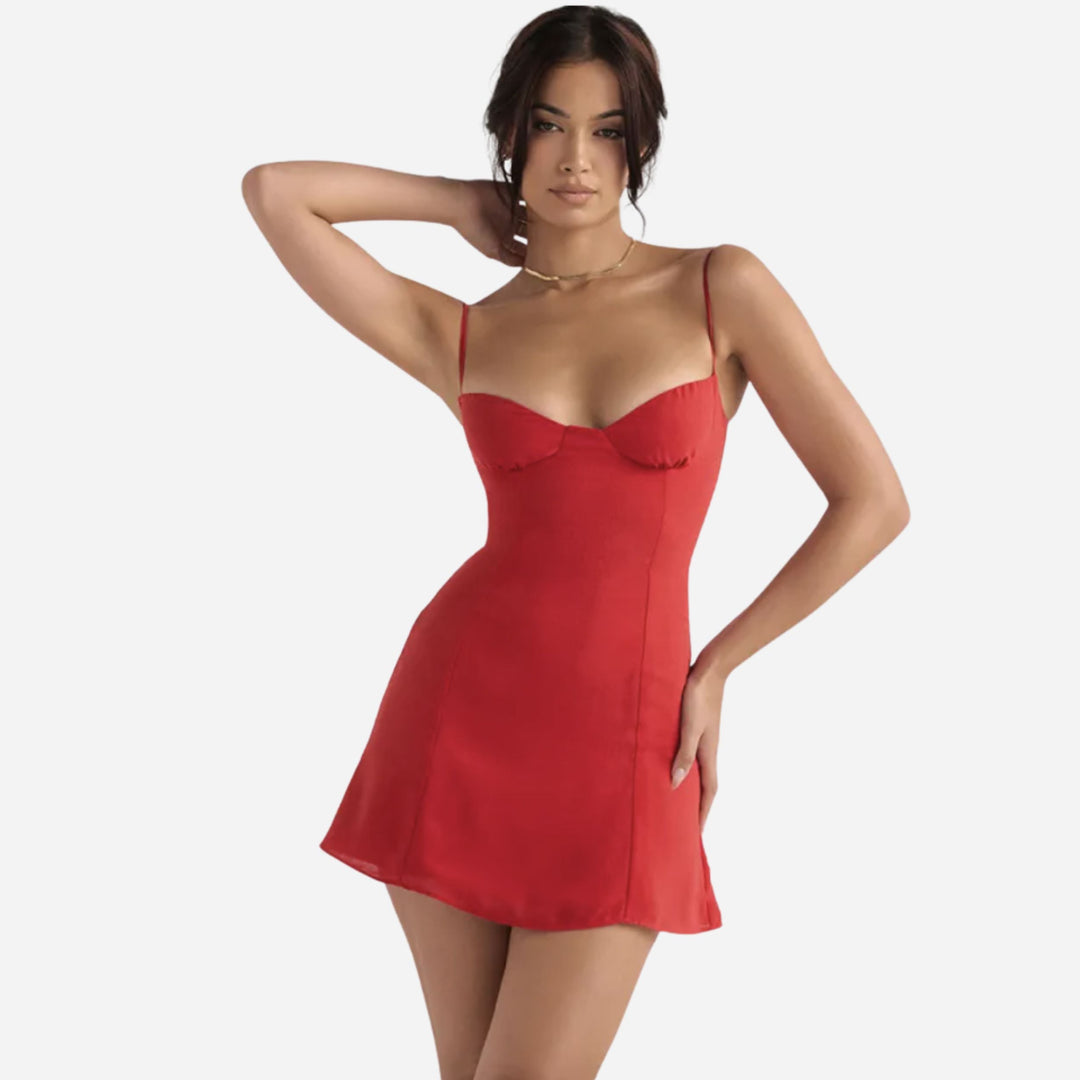 Maisie | Satin Mini Dress – Elegant Evening Style