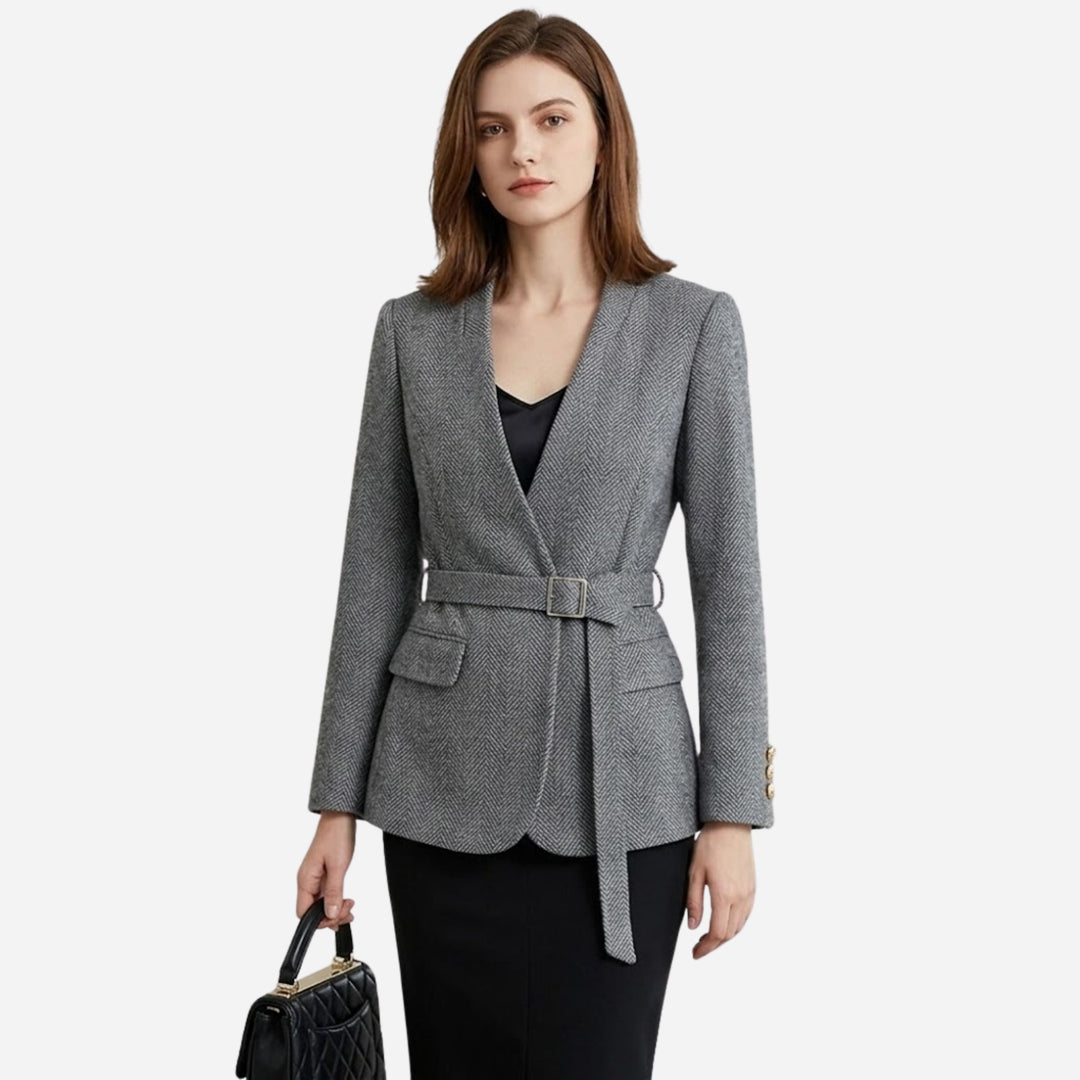 Vivienne | Sophisticated Wool Blazer – Elegant Tailored Style