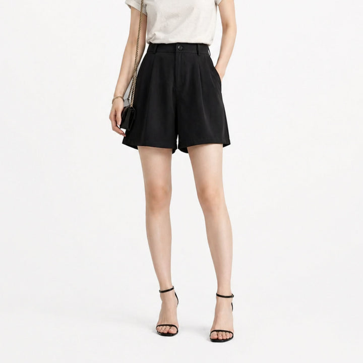 Phoebe | Short Casual Suit Trousers – Refined Everyday Style