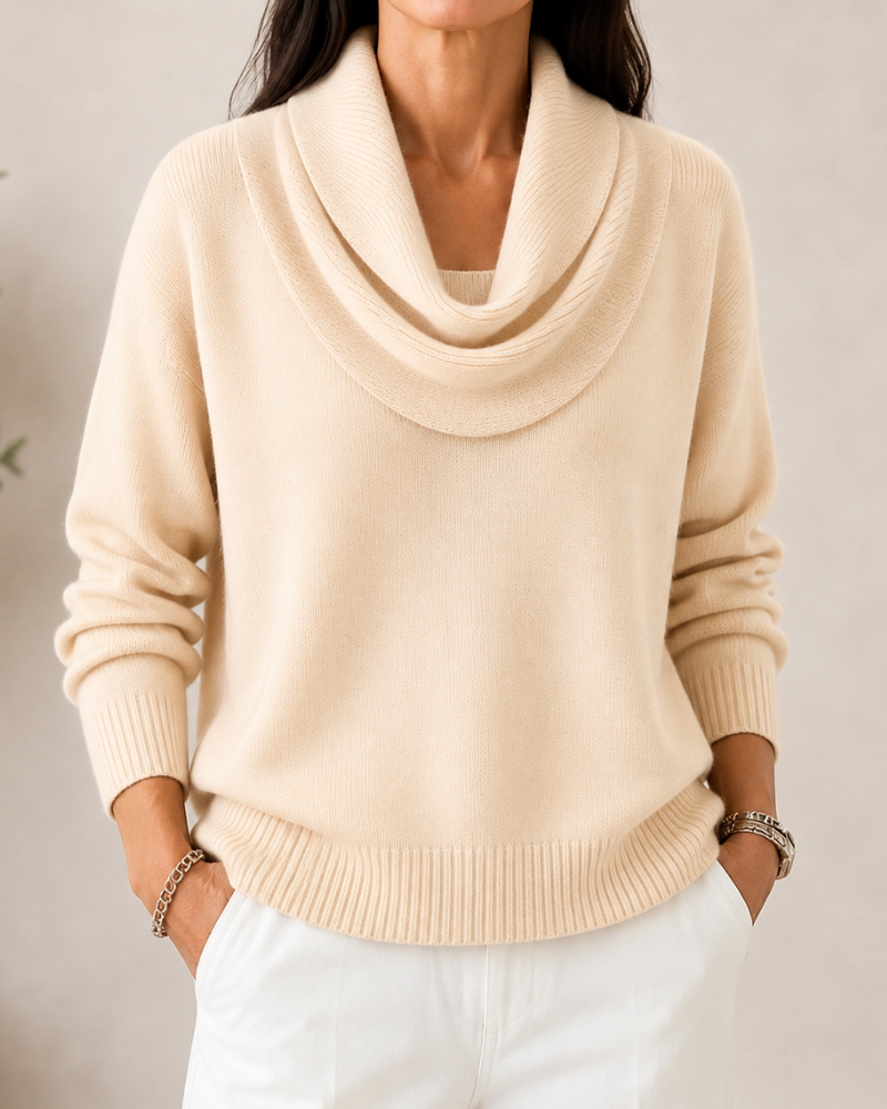 Elara | Soft Cowl Neck Sweater