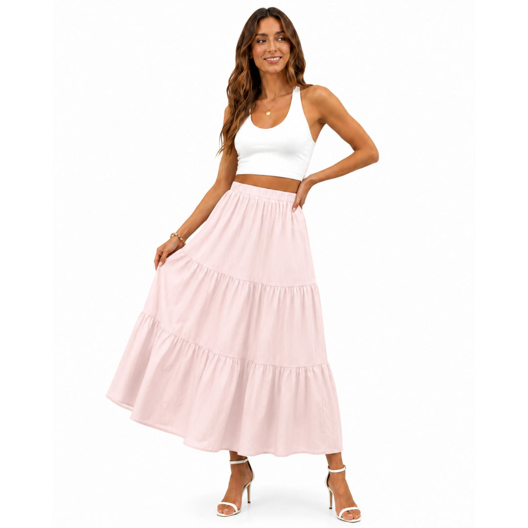 Elena | Bohemian Long Skirt with Pockets - Effortless Summer Style