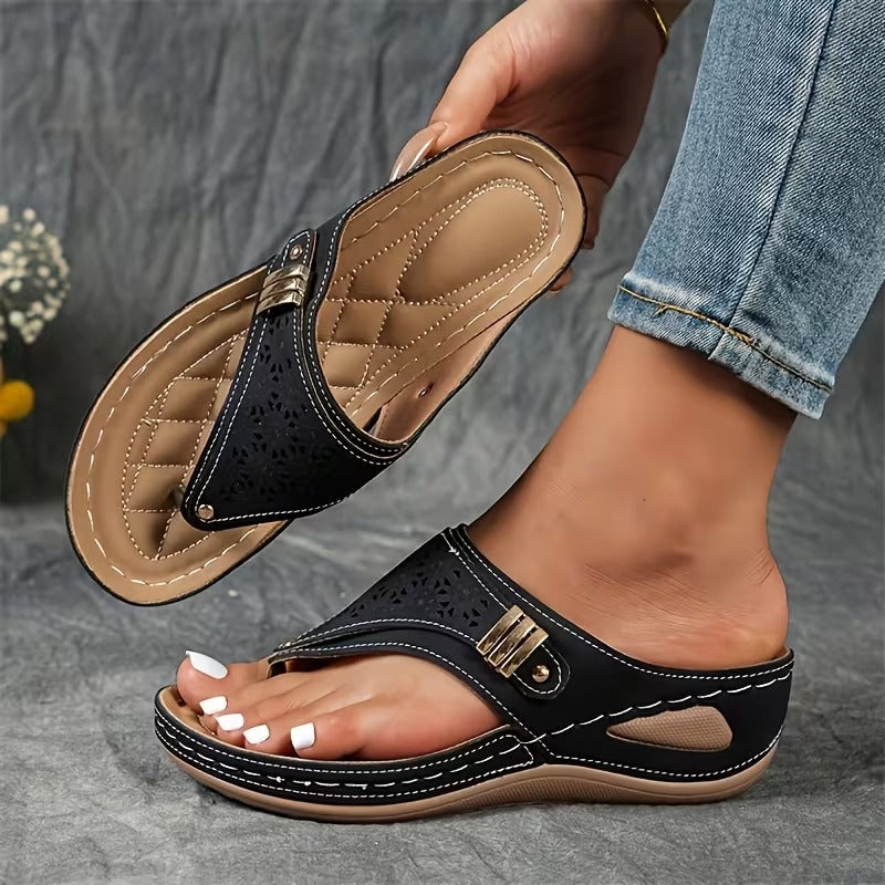 Eliza - Stylish Supportive Wedge Sandals