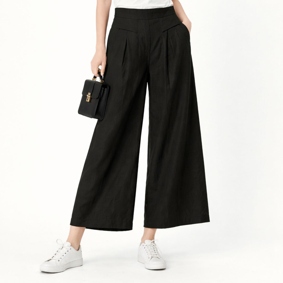 Serena | High-Waist Slim Fit Trousers – Elegant Tailored Style