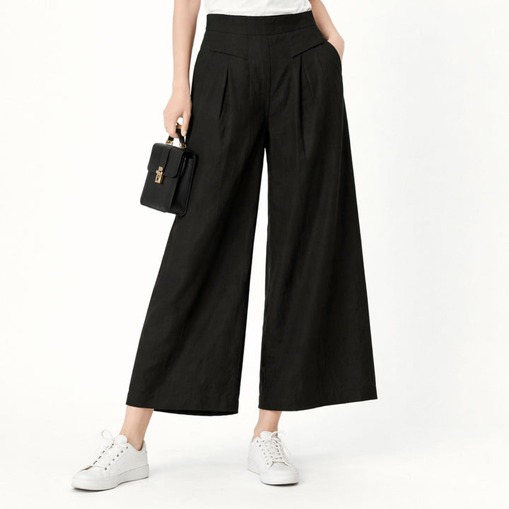 Serena | High-Waist Slim Fit Trousers – Elegant Tailored Style