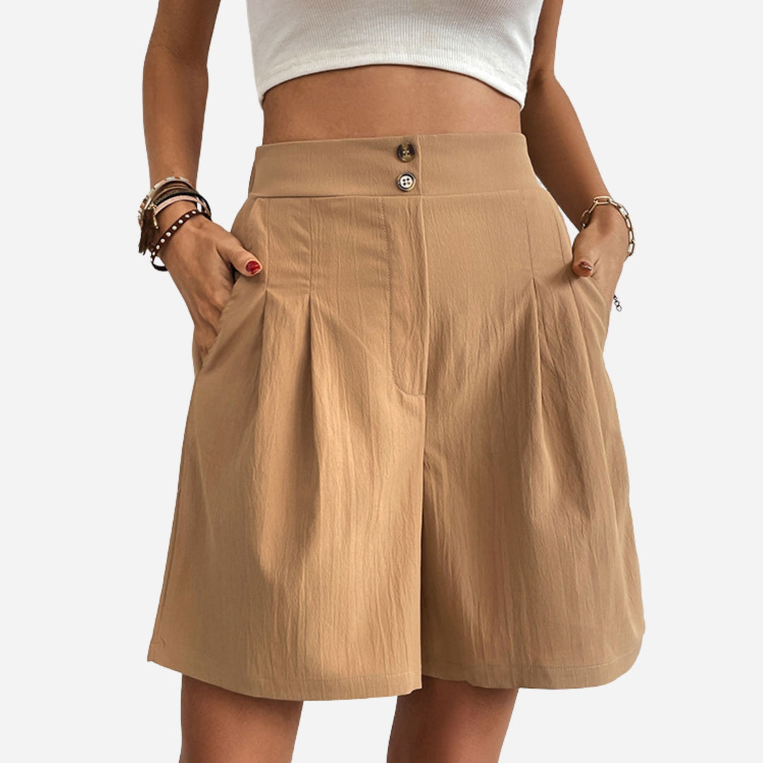 Rose | High-Waisted Shorts – Elegant Summer Essential