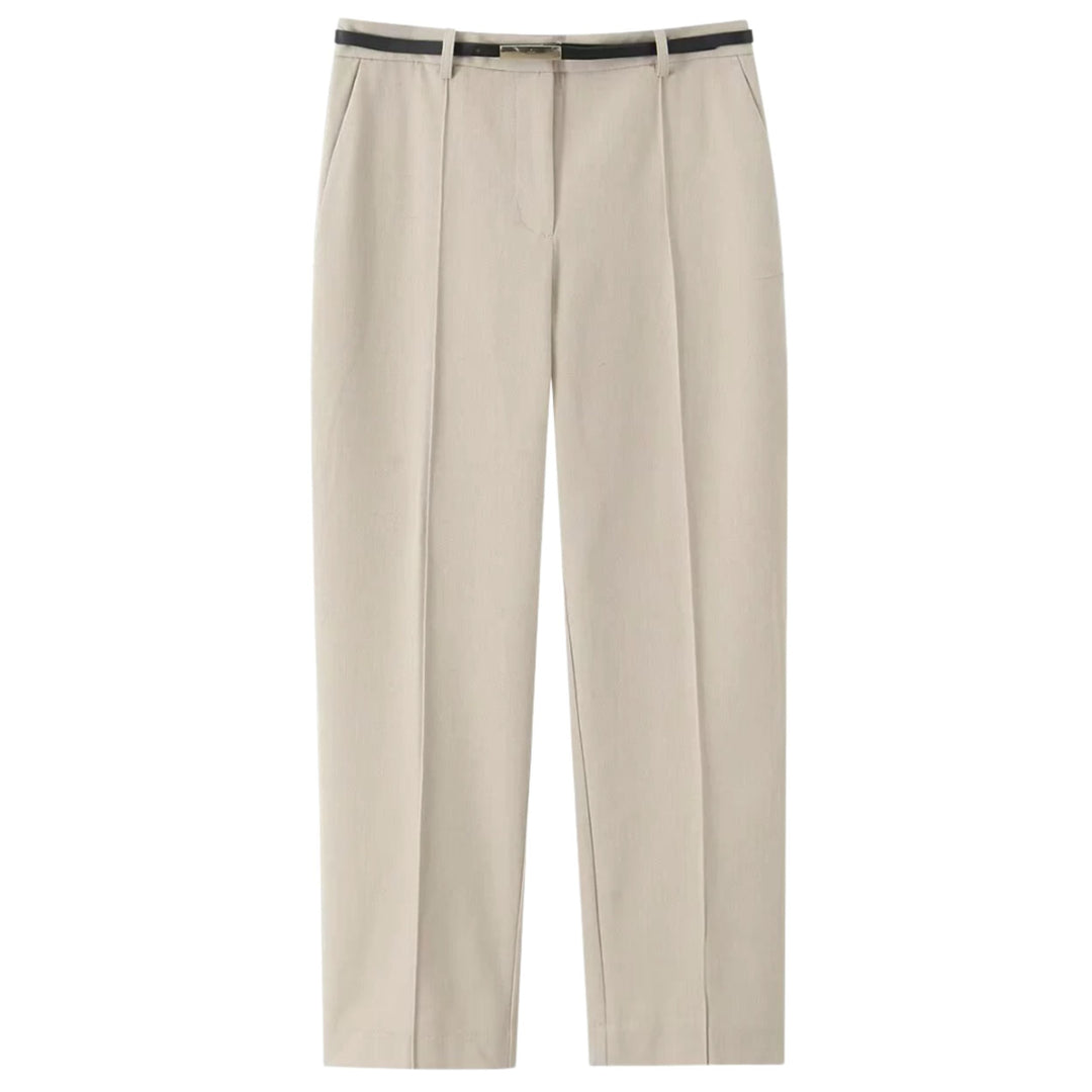 Beatrice | Classic Belted High-Waist Office Trousers
