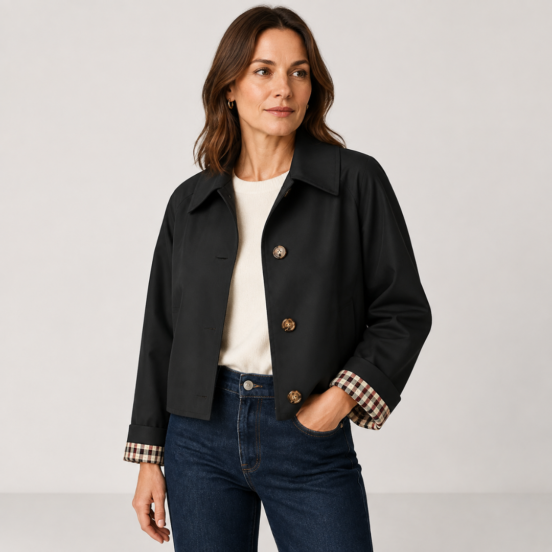 Cecil | Classic Cropped Trench Jacket