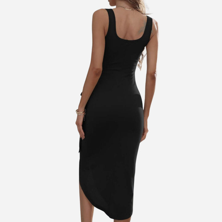 Eloise | Tie-Side Tank Maxi Dress – Elegant Flowing Style