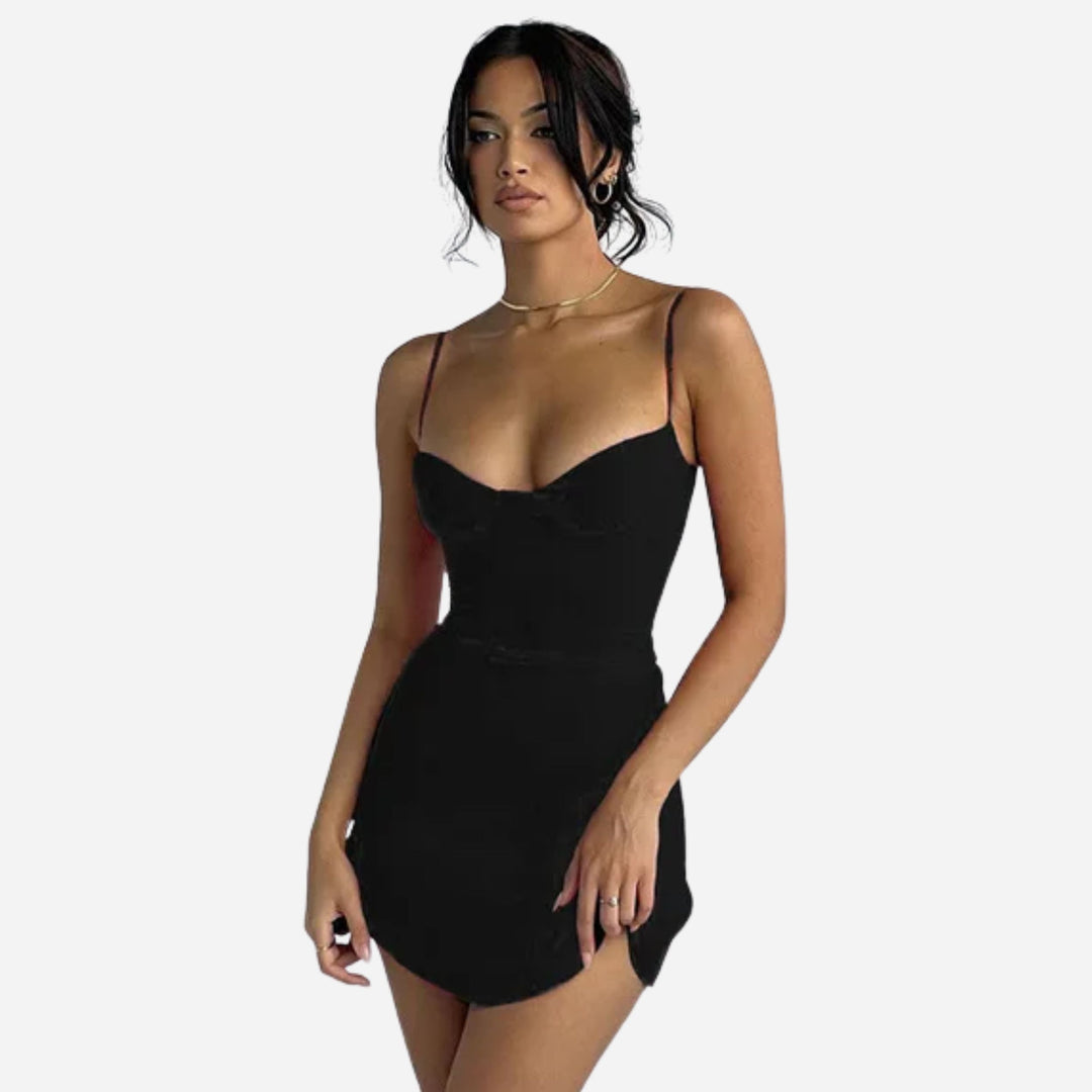 Maisie | Satin Mini Dress – Elegant Evening Style