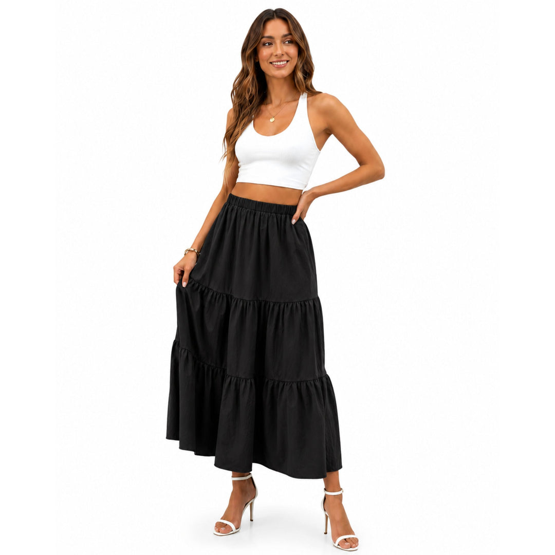 Elena | Bohemian Long Skirt with Pockets - Effortless Summer Style