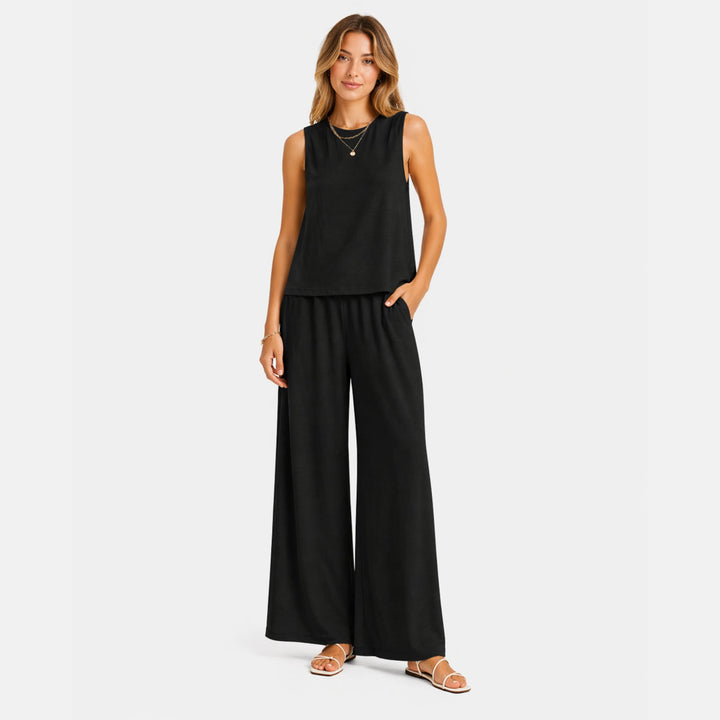 Evelyn | Two-Piece Linen-Look Set – Elegant Summer Co-Ord