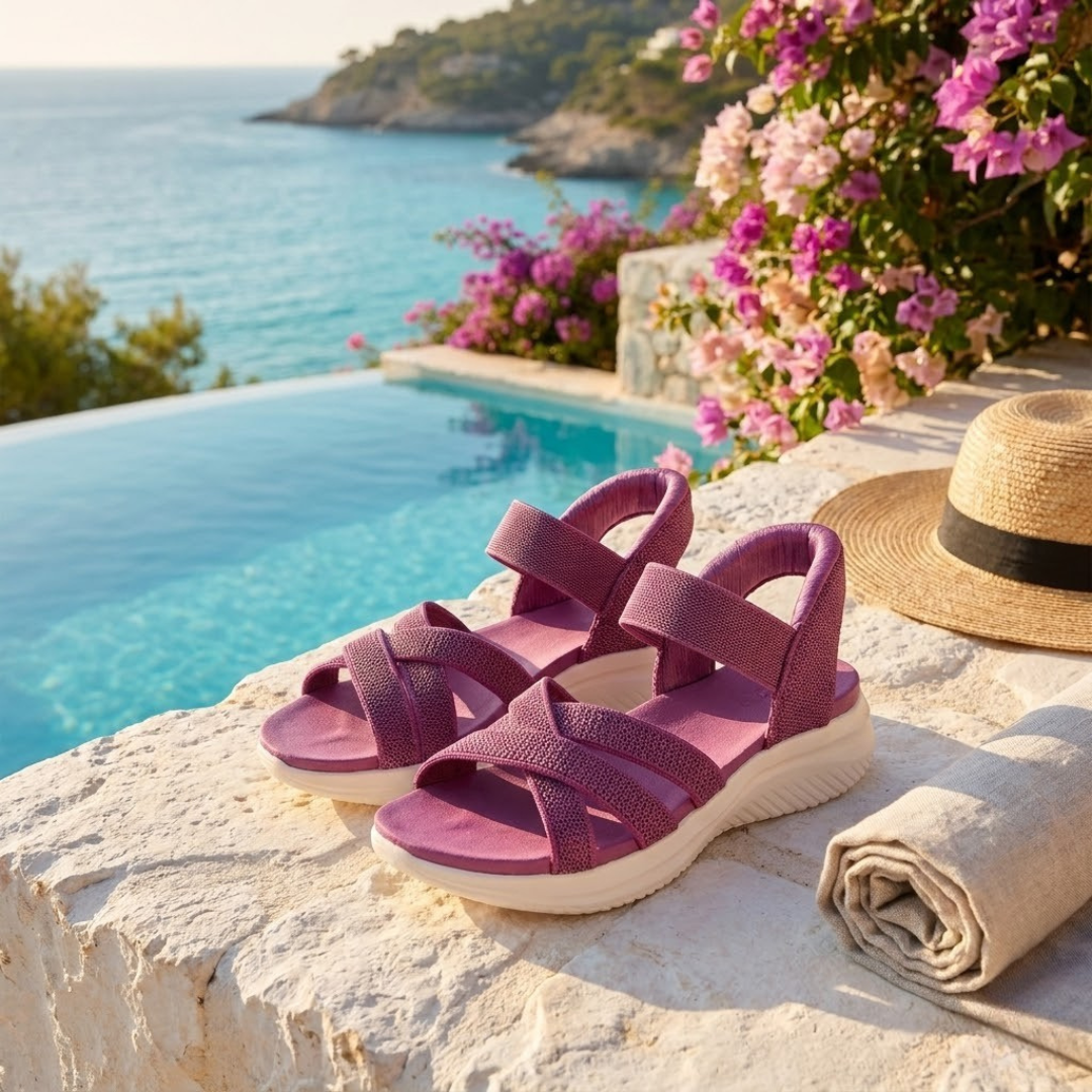 Demi - Elastic Ankle Strap Sandals