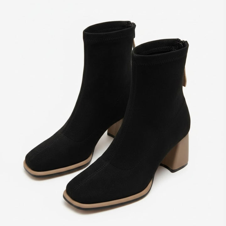 Livia | Western-Style High Heel Ankle Boots
