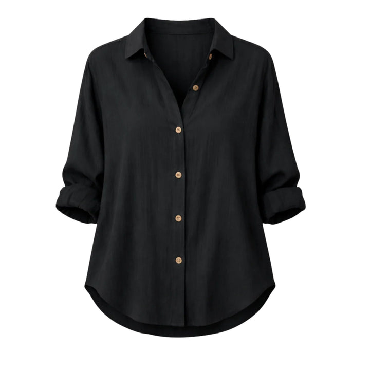 Ella | Lightweight Summer Blouse - Rolled Sleeve Style
