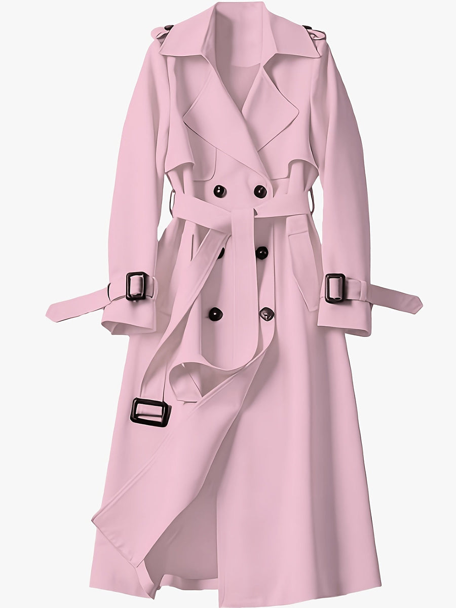Charlotte | British-Style Double-Breasted Trench Coat