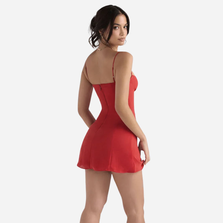Maisie | Satin Mini Dress – Elegant Evening Style