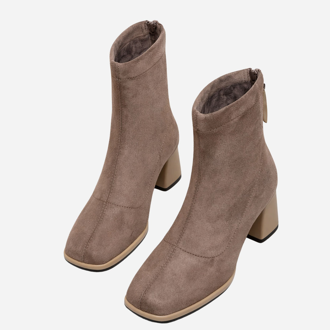 Livia | Western-Style High Heel Ankle Boots