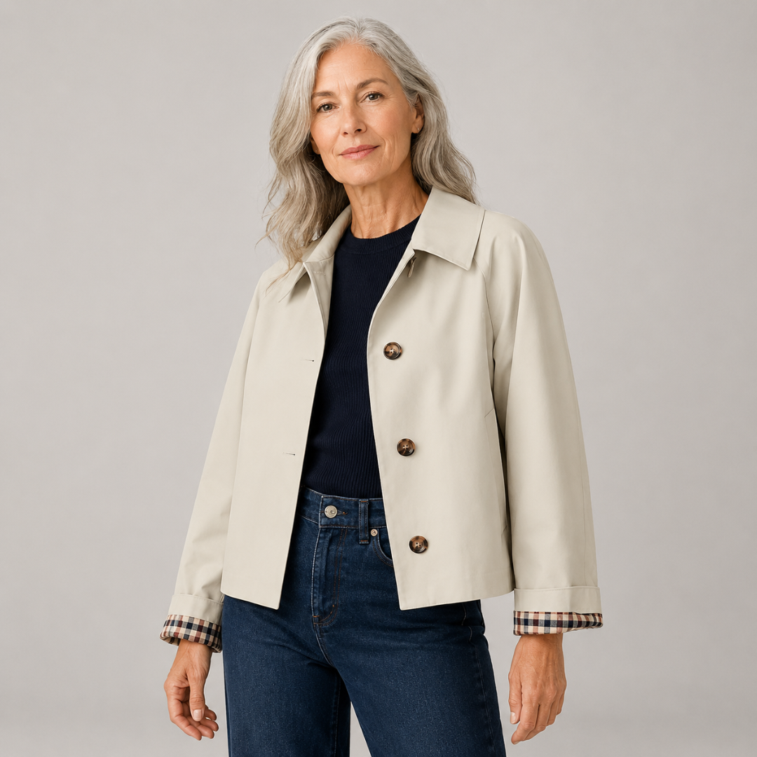 Cecil | Classic Cropped Trench Jacket