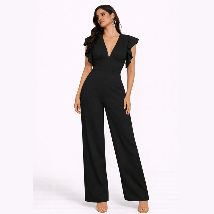 Valentina | Elegant Ruffle Detail Jumpsuit – Refined Modern Style