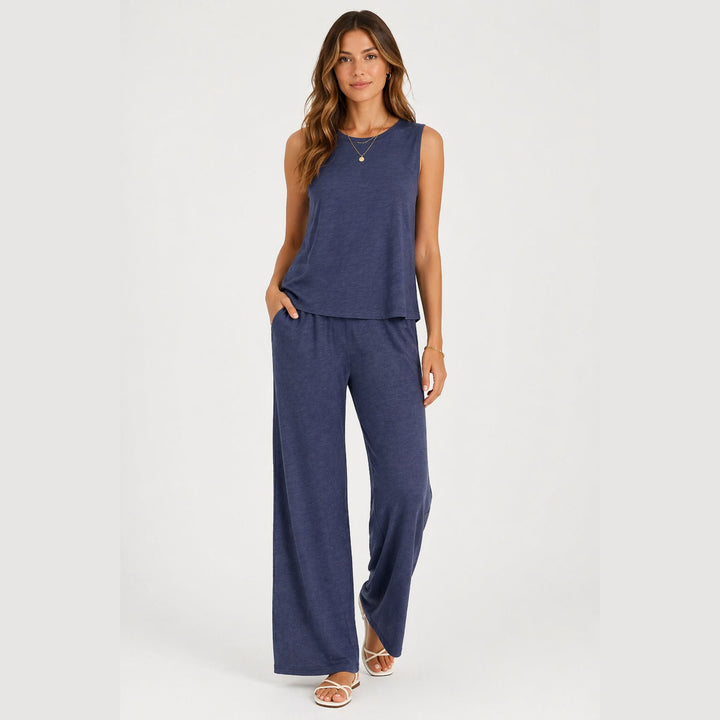 Evelyn | Two-Piece Linen-Look Set – Elegant Summer Co-Ord
