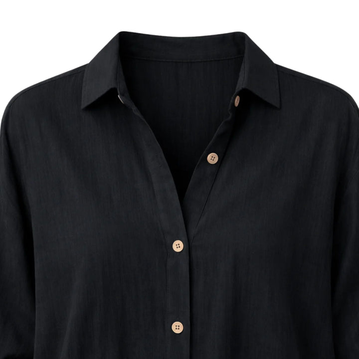 Ella | Lightweight Summer Blouse - Rolled Sleeve Style