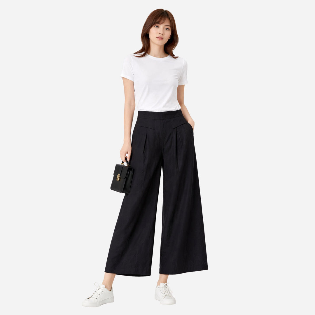 Serena | High-Waist Slim Fit Trousers – Elegant Tailored Style