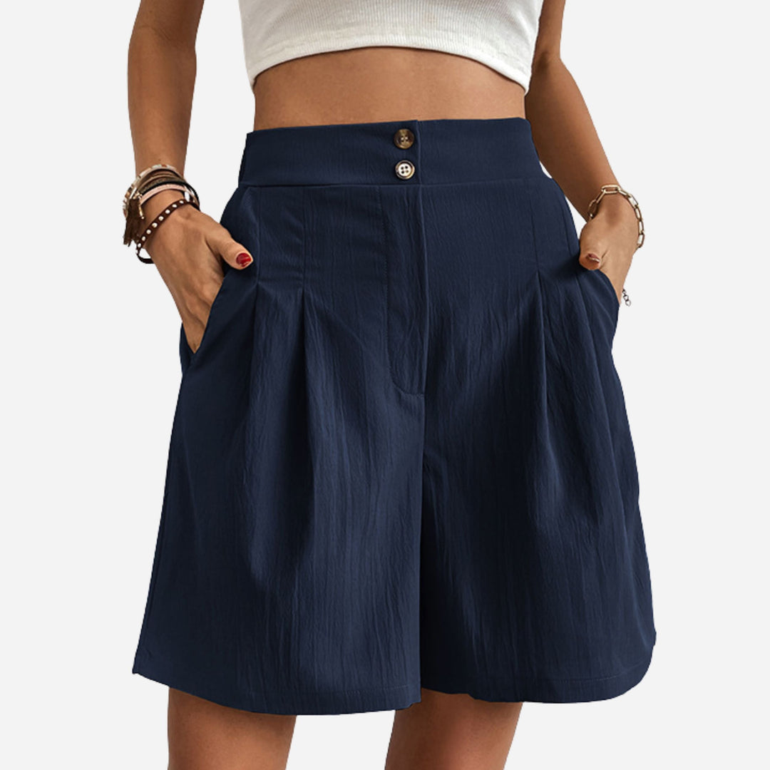 Rose | High-Waisted Shorts – Elegant Summer Essential