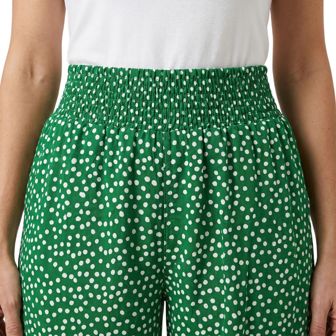 Lily | Flowy Dot Print Wide-Leg Trousers - Summer Comfort Style