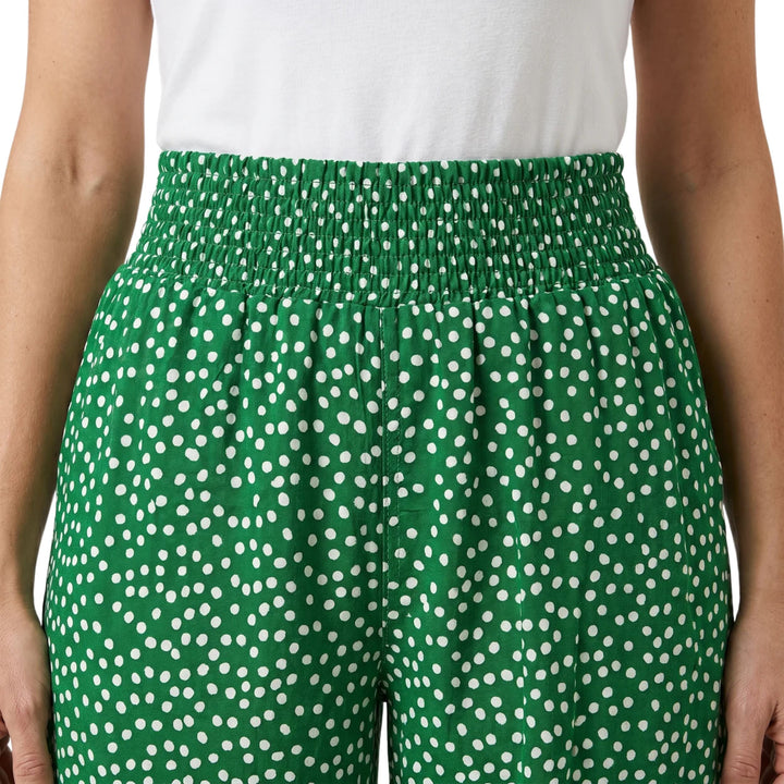 Lily | Flowy Dot Print Wide-Leg Trousers - Summer Comfort Style